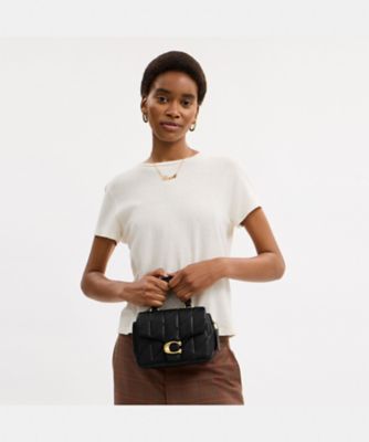美品✨ COACH コーチ トップハンドル タビー 2way ブラック 黒 COACH 【並行輸入品】コーチ バッグ レディース ショルダー